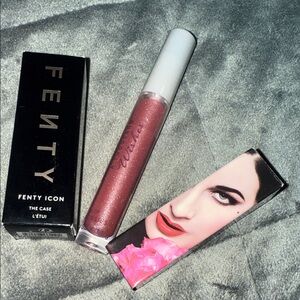 Lip Bundle — Fenty + MAC Matte Lipstick + Bath & Body Works Gloss (Brand New)